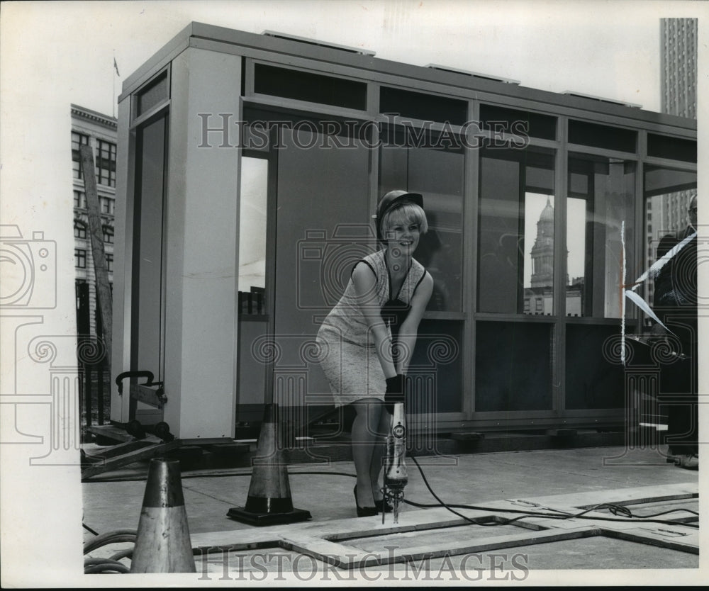 1967 Carol Smith Building Shelter in Detroit, Michigan  - Historic Images