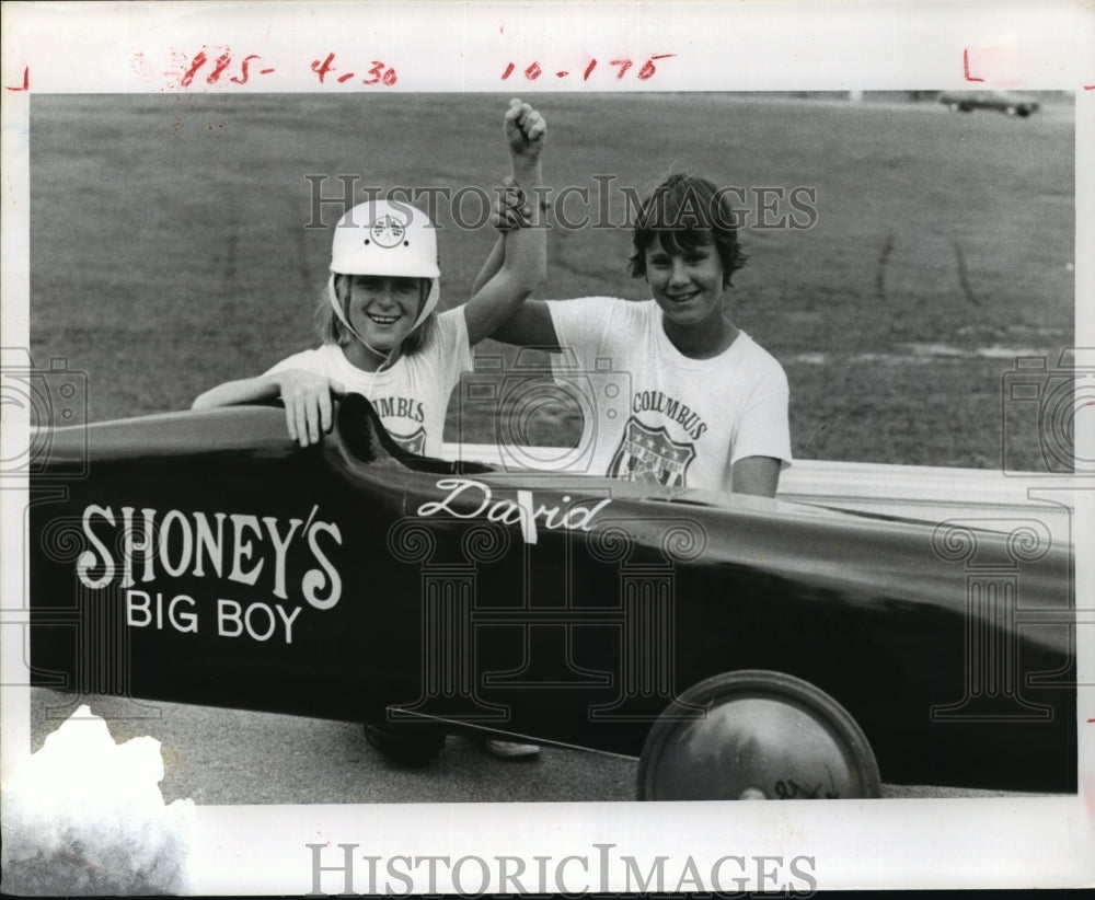 1977 Press Photo Soap Box Derby Winners, columbus, Georgia - nef57762-Historic Images