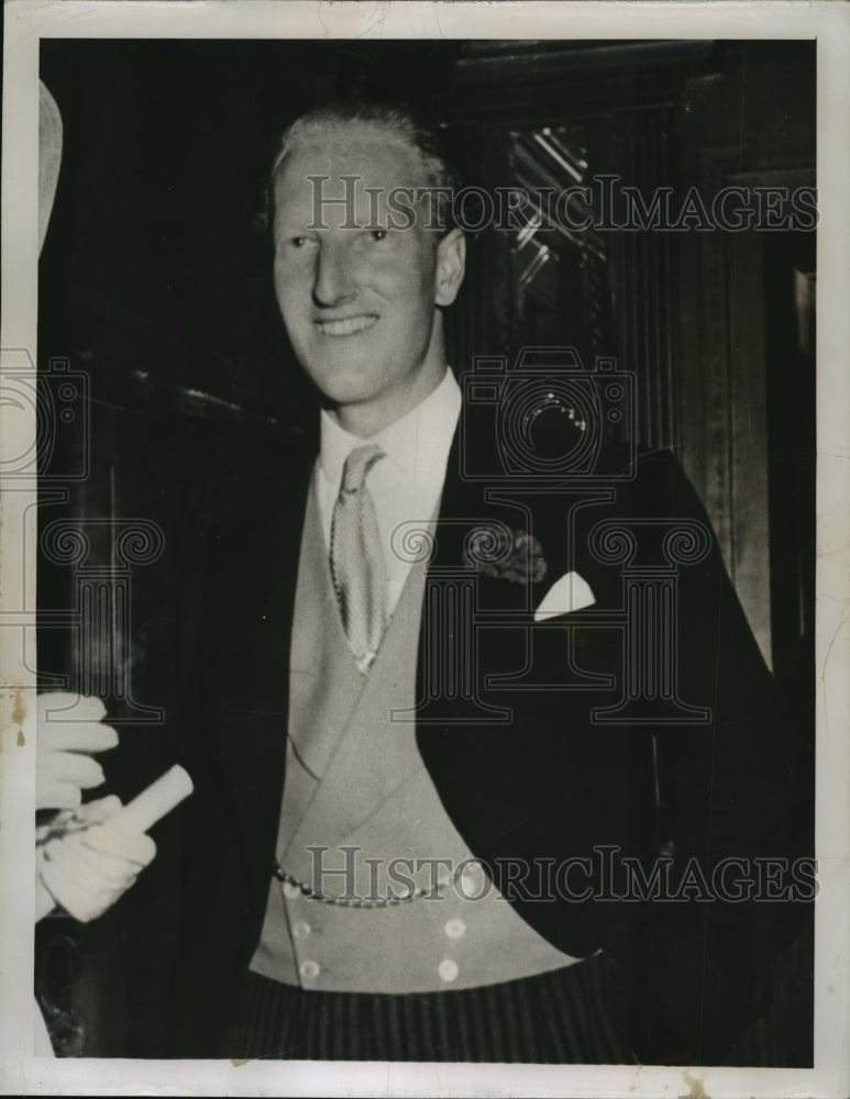 1950 Press Photo Earl of Dalkeith and Princess Margaret Rose No 1 suitor-Historic Images