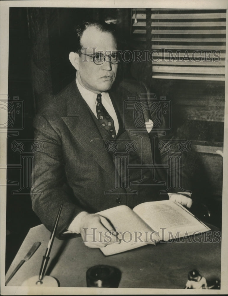 1940 Press Photo Leo F. Tierney, Special Assistant of U.S Attorney General-Historic Images