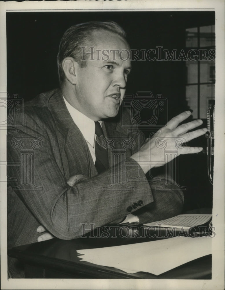 1940 Press Photo William A.Eddy Pres. of Hobart and William Smith Colleges - Historic Images