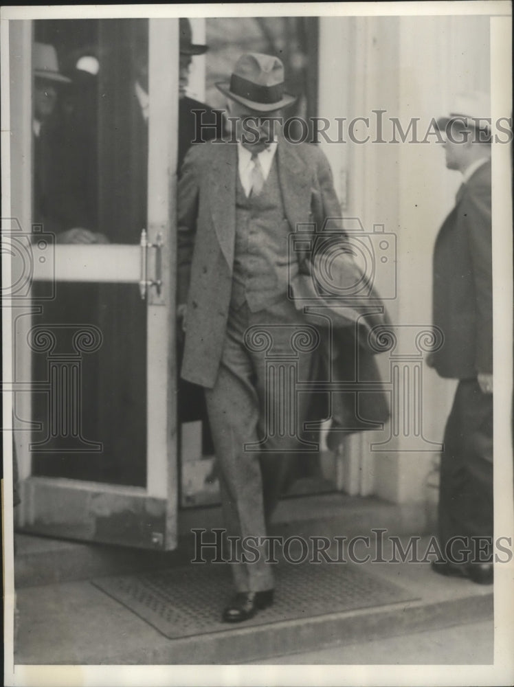 1933 Press Photo James Reed former Senator of Missouri left the White House - Historic Images