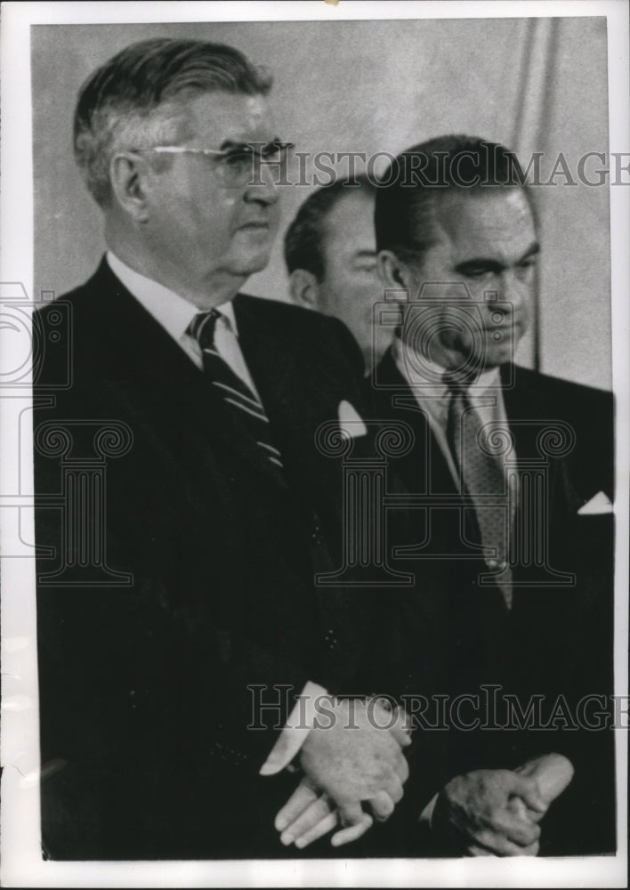 1968 Press Photo George C.Wallace and Presidential mat Gen.Curtis LeMay-Historic Images