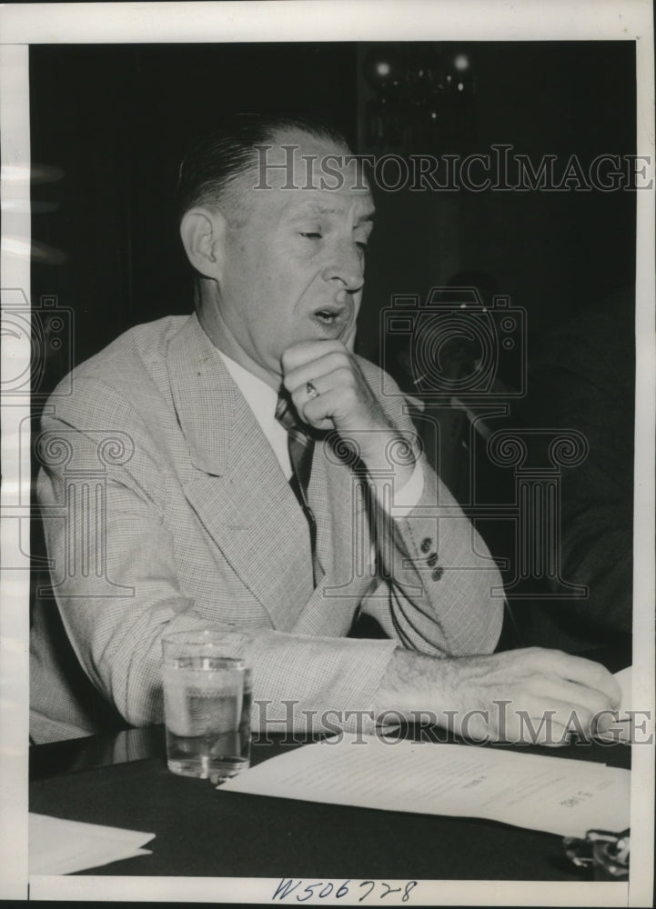 1939 Marriner S.Eccles, testified before Senate Sub Committee - Historic Images