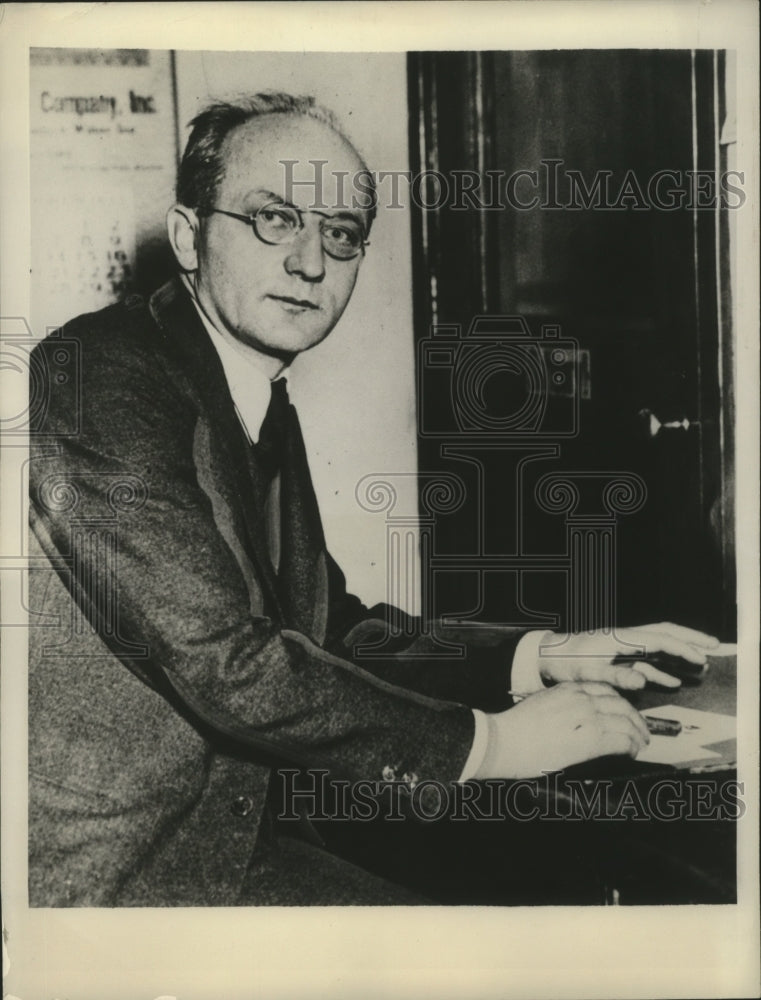 1934 Homer W.Storey Clerk of the New York State Assembly - Historic Images