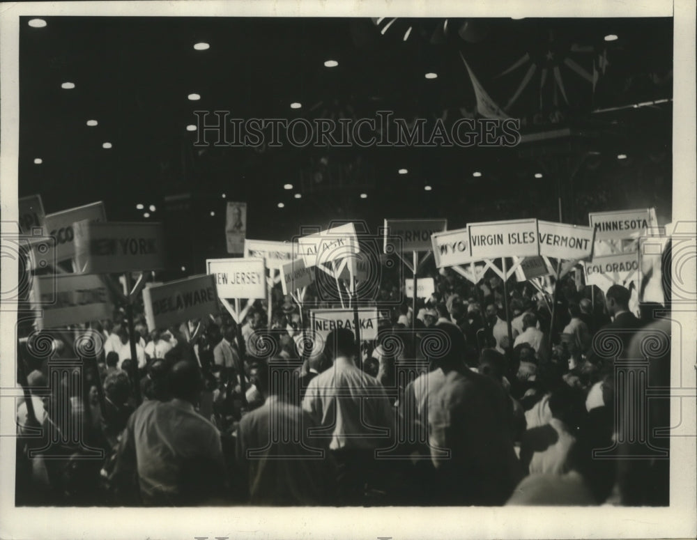 1928 Press Photo Al Smith demonstration at Houston Convention - nef59869-Historic Images