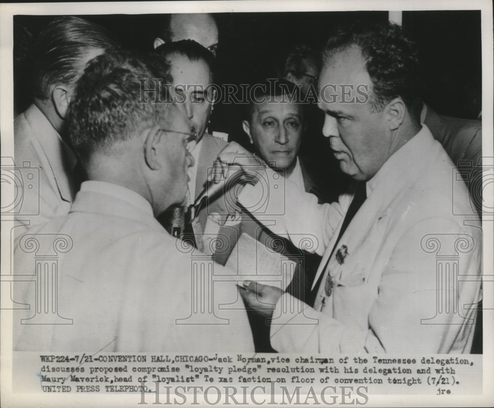 1952 Jack Norman discusses proposed compromise &quot;loyalty pledge&quot; - Historic Images