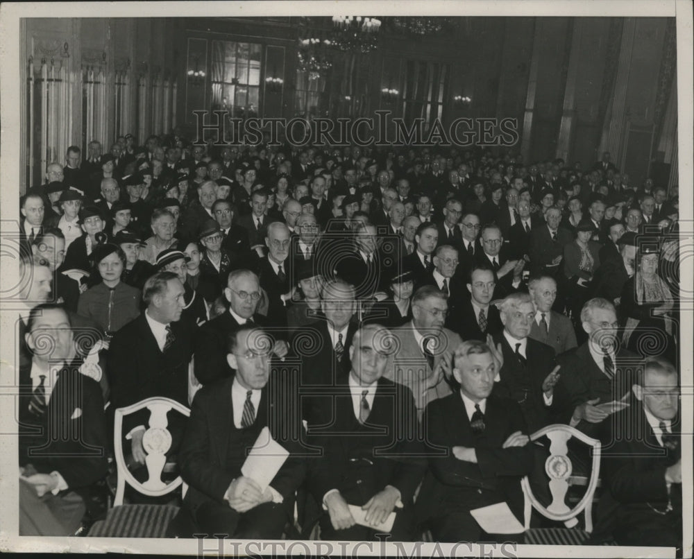 1935 Press Photo Delegates meet in ballroom of a St. Louis hotel for prohibition - Historic Images