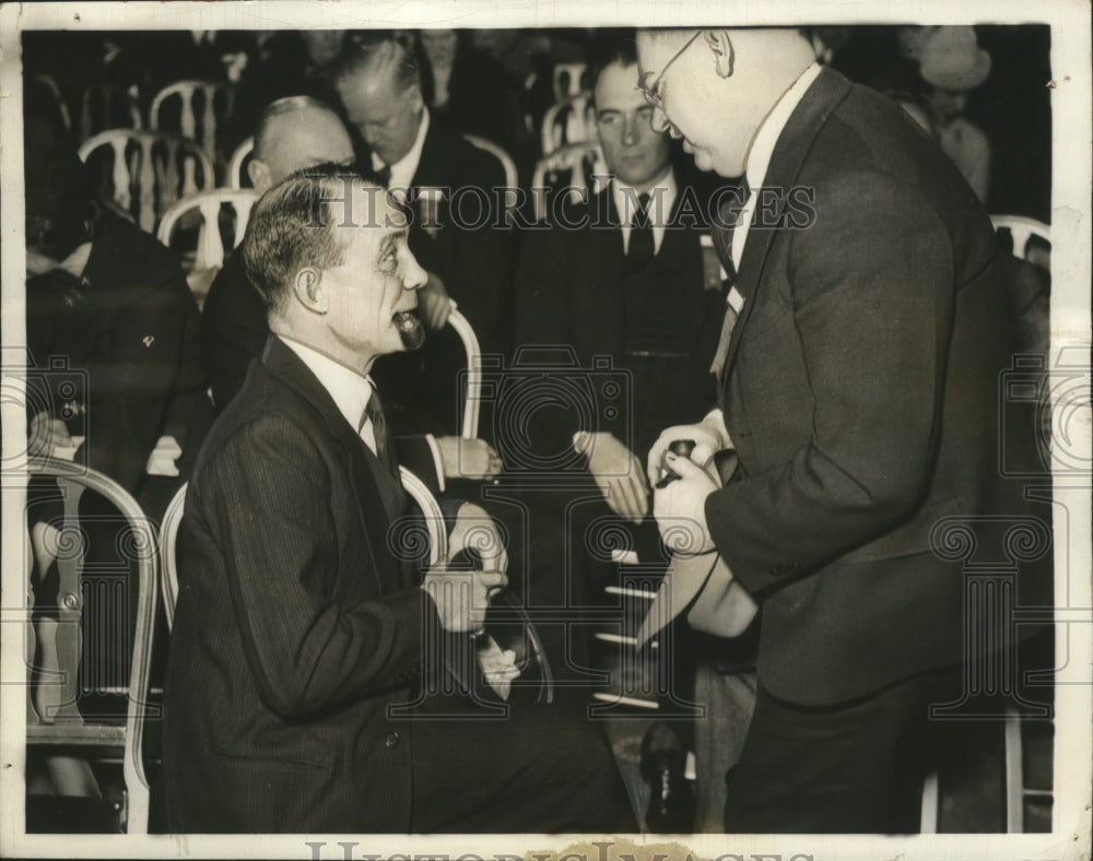 1927 Theodore Roosevelt, Jr. talking to Ernest R. Reiff  - Historic Images