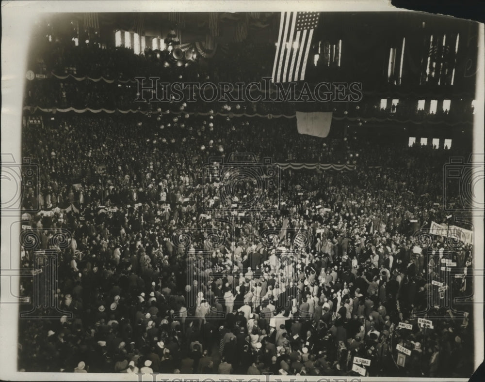 1932 Press Photo View of Chicago stadium when President Hoover was renominated-Historic Images