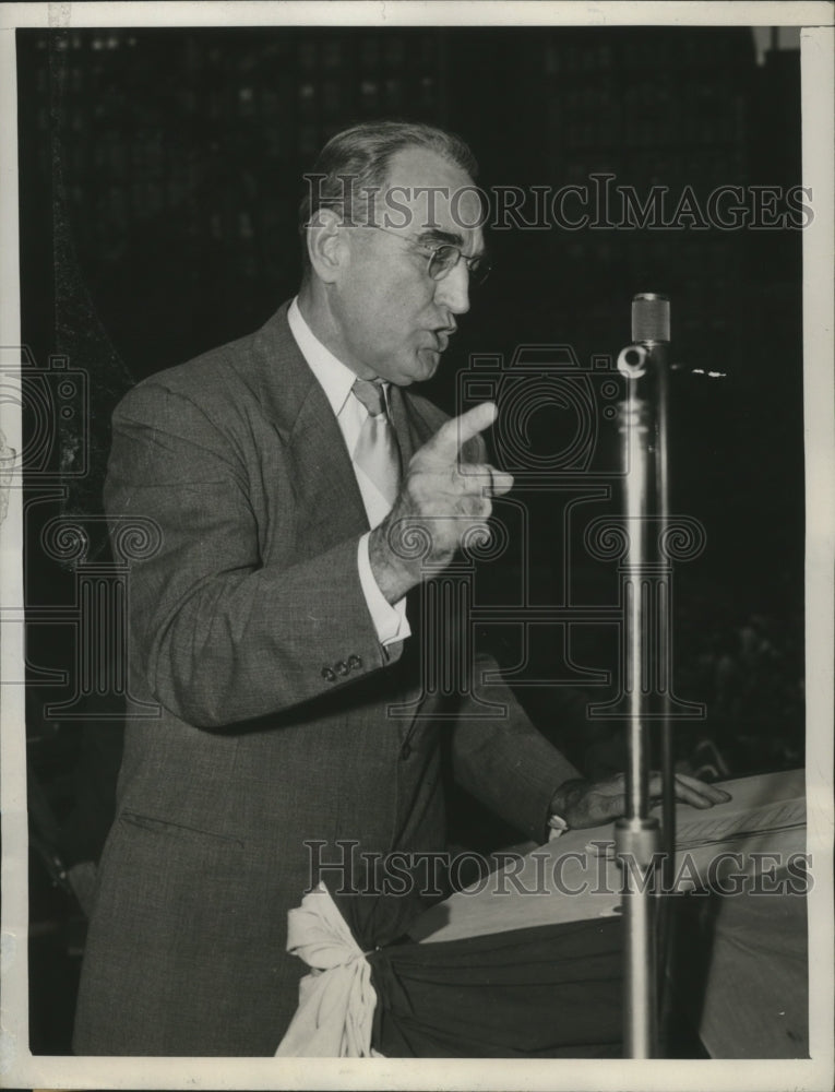 1946 Press Photo Sen. James M Mead of N.Y at Anti- Inflation Rally - nef60237 - Historic Images