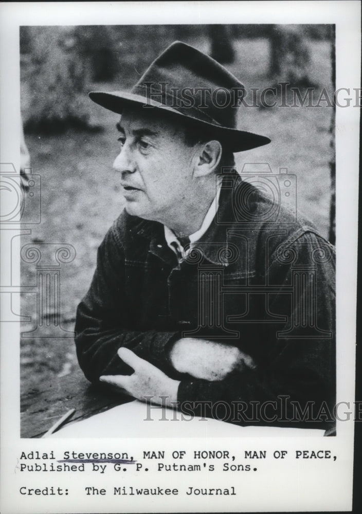 1968 Press Photo Adlai Stevenson Man of Honor Man of Peace - nef60347-Historic Images