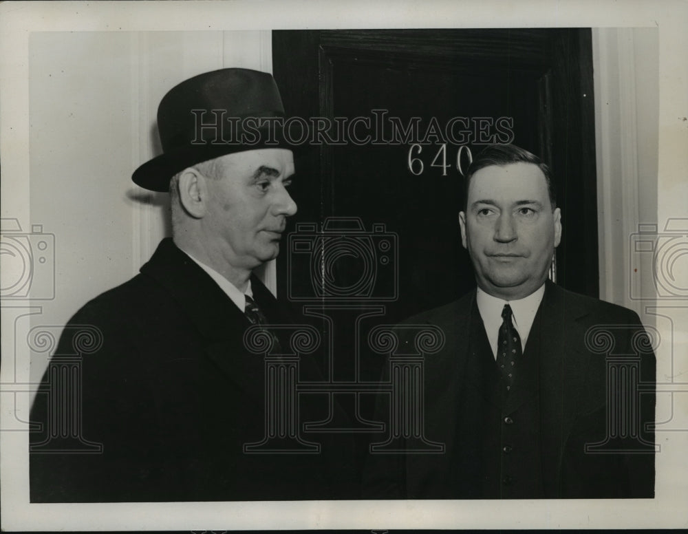 1938 Philip Murray & Benjamin Fairless Bargain for Steel Workers - Historic Images