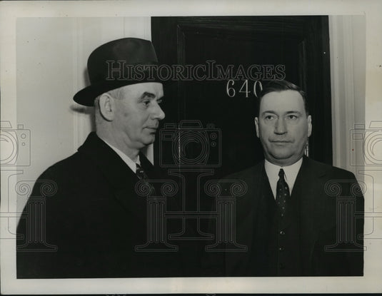 1938 Philip Murray & Benjamin Fairless Bargain for Steel Workers - Historic Images