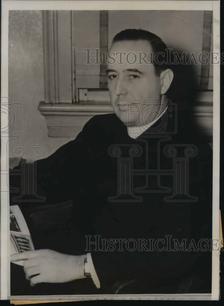 1940 Press Photo Rev. Ambrose Sullivan Catholic Priest of Indianapolis-Historic Images