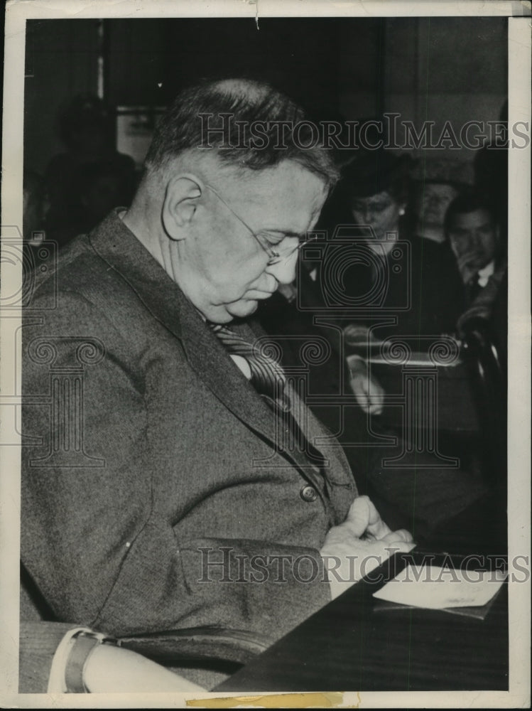 1946 Press Photo Harold L.Ickes, Secretary of Interior at Senate Naval Affairs-Historic Images