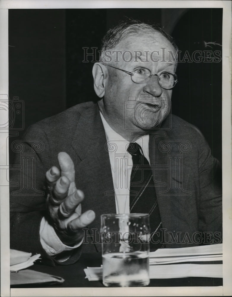 1951 Harold Ickesm Secretary of Interior appeared at Senate - Historic Images