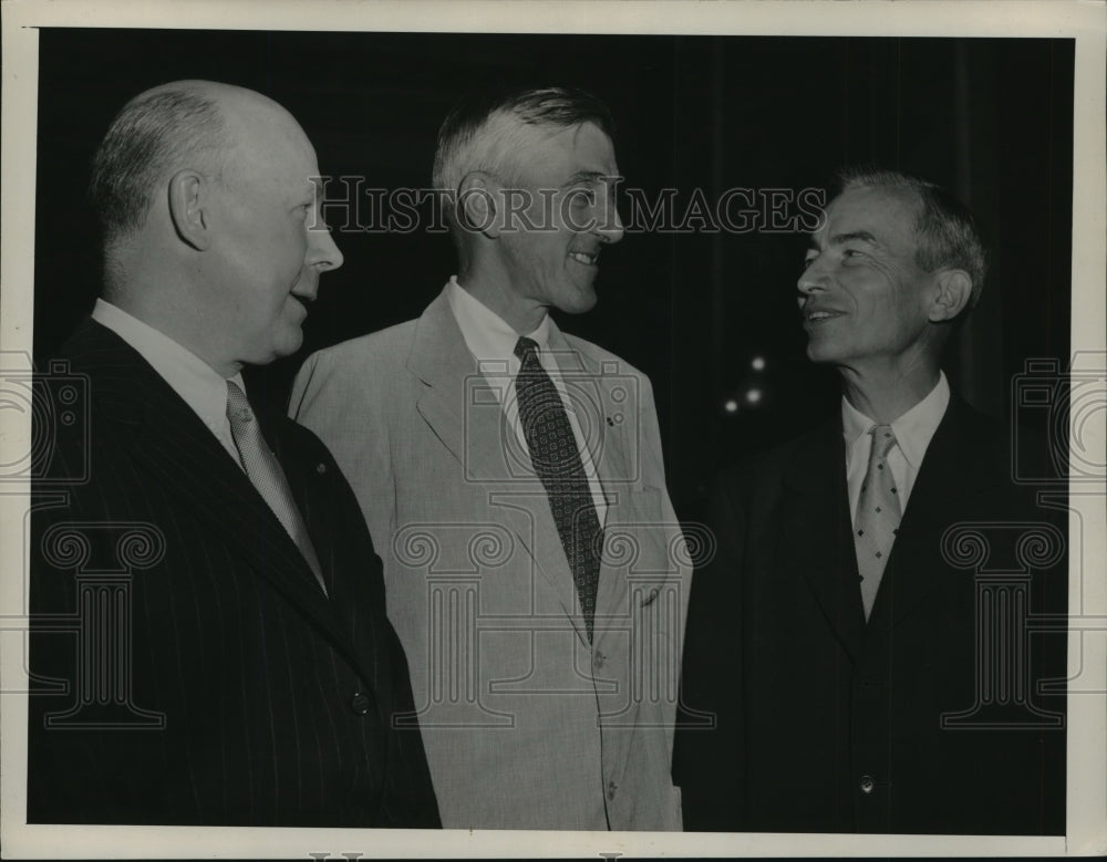 1953 Leverett Saltonstall w/ Assistant Secretary of Defense Nominees - Historic Images