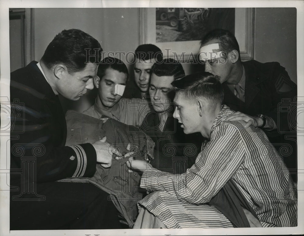 1952 Lt.Cmdr. Frederick J.Lewis Jr. discussed used of Body Armor - Historic Images