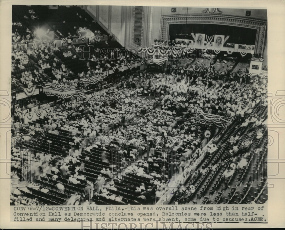 1948 Press Photo Scene From Convention Hall as Democratic Conclave Opened-Historic Images