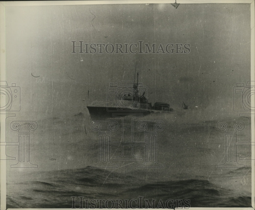 Battleship In The Sea  - Historic Images