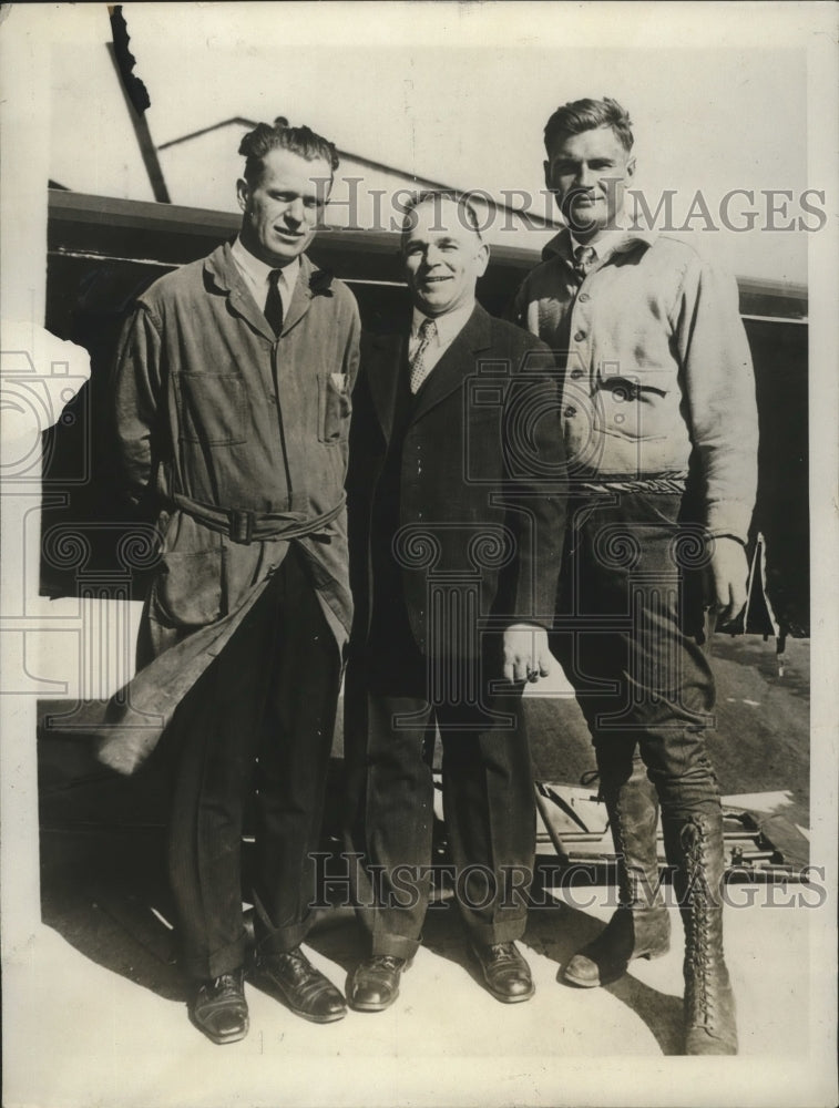 1929 E.Hilburn, J.S.Abreau and Reed Vowles, Evolves plane Safety - Historic Images