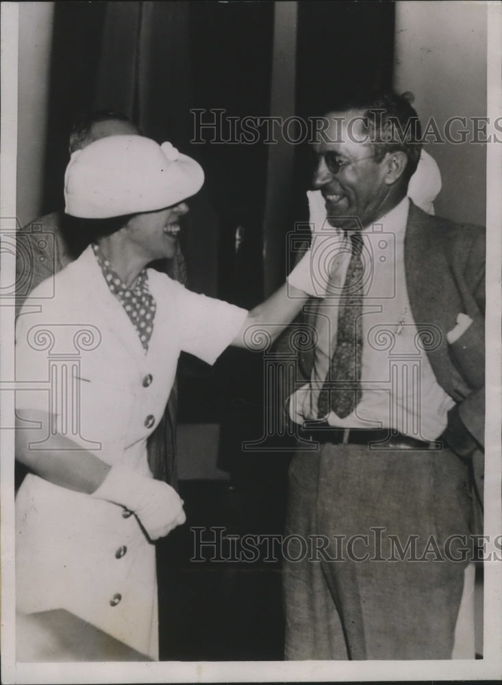 1935 Press Photo Joseph Riece Tenn. Insurance Commissioner and sister Mrs.Cupp-Historic Images