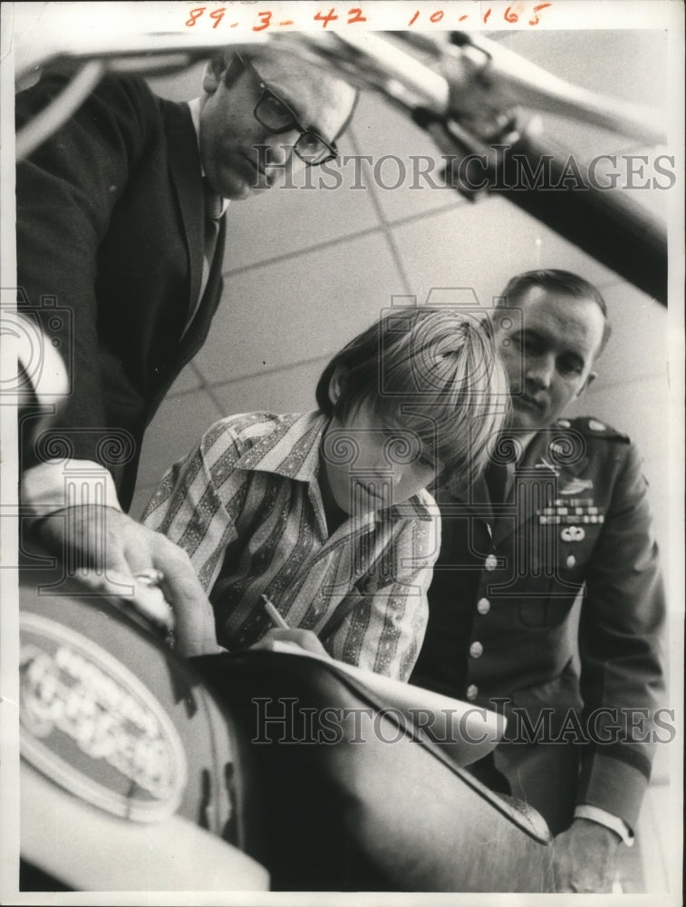 1972 Press Photo Clayton Parris in Columbus, Georgia Soap Box Derby - nef62585 - Historic Images