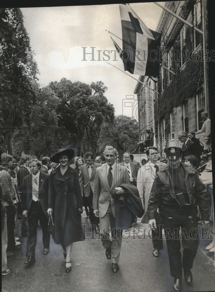 Queen Margrethe of Denmark at Harvard Yard  - Historic Images