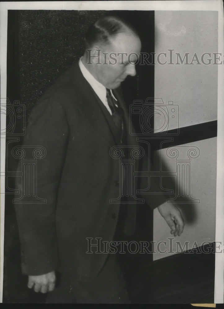 1934 Verne Sankey Questioned in Charles Boettcher Kidnapping Chicago - Historic Images