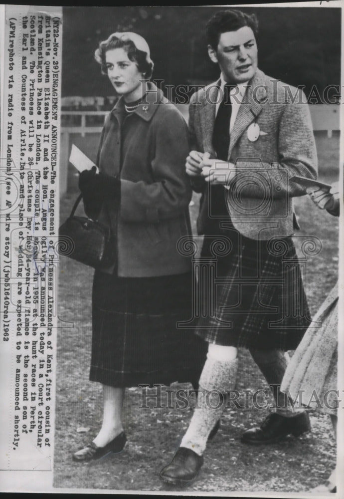 1962 Press Photo Engagement of Princess Alexandra to Angus Ogilvy Announced-Historic Images