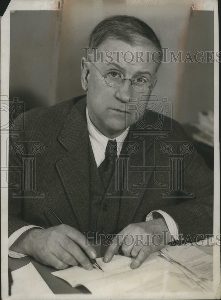 1934 Press Photo Harold Ickes - nef63102-Historic Images