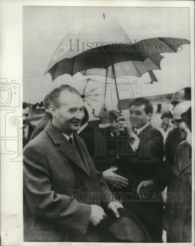 1969 Alexander Dubcekof Czechoslovakia Arrives at Sliac Airport - Historic Images