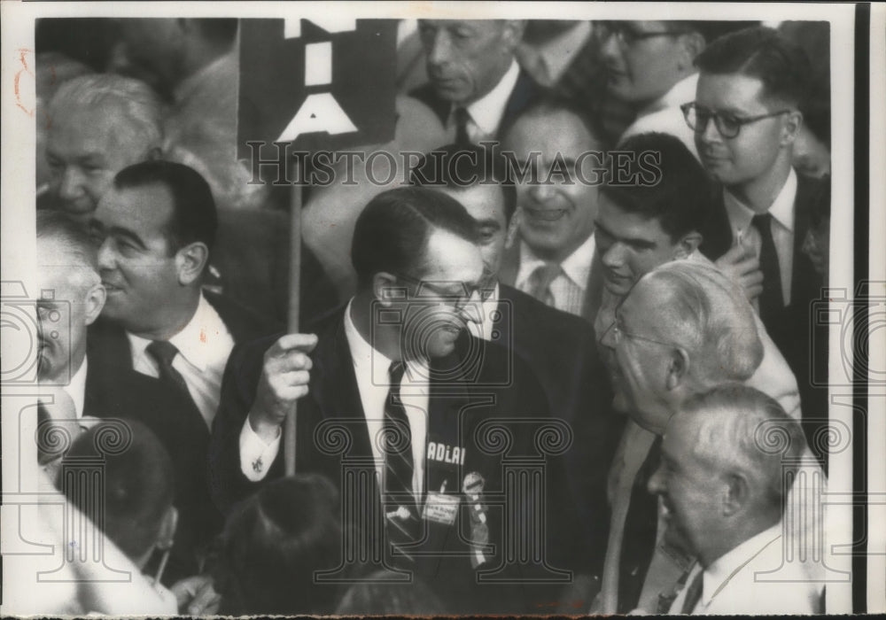 1956 Press Photo Pennsylvania&#39;s Gov. George Leader Cast His Vote - nef63273 - Historic Images