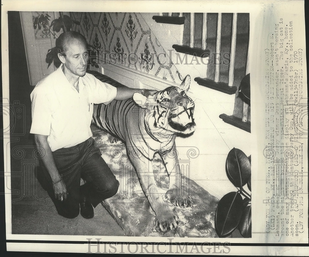 1970 Robert Lehman Wasn&#39;t Horsing Around When He Bagged Bengal Tiger - Historic Images