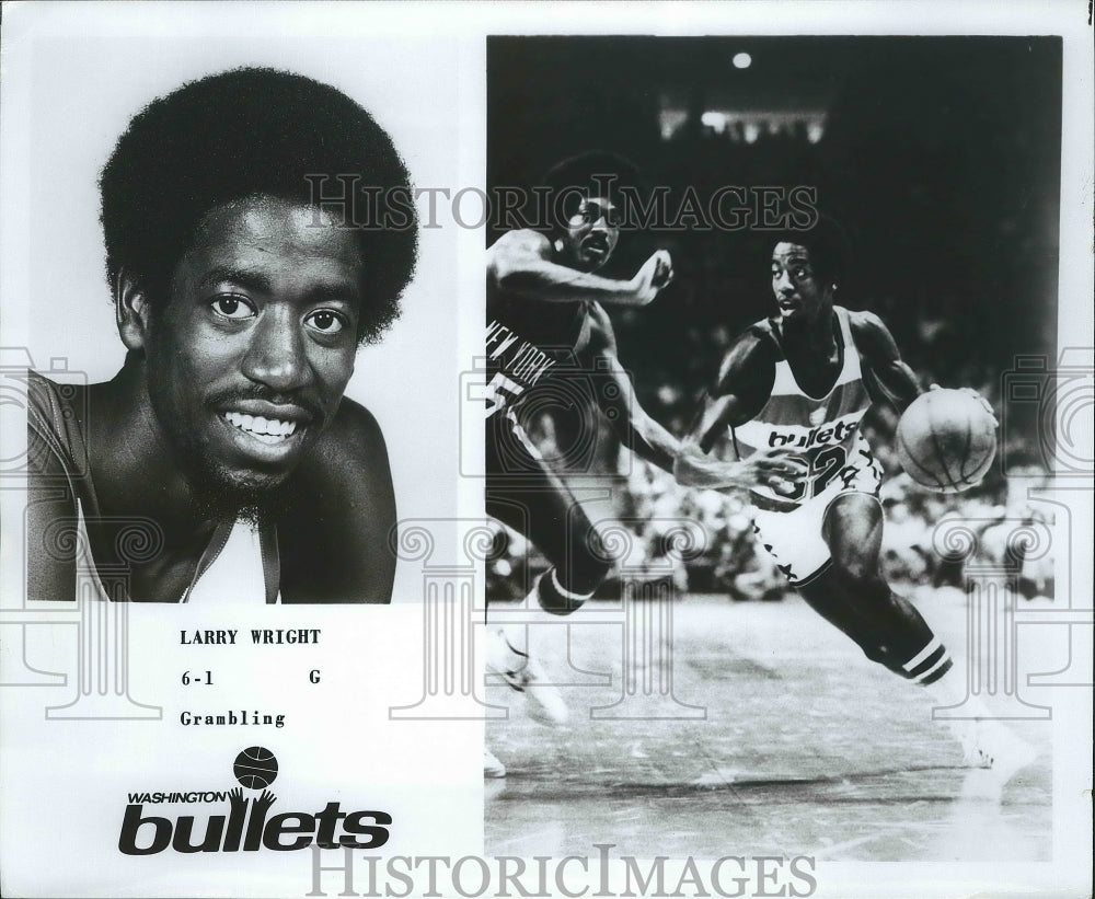 Larry Wright of the Washington Bullets Basketball  - Historic Images