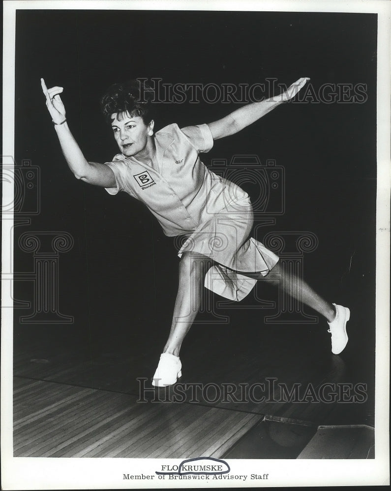 Bowler Flo Krumske of Brunswick Advisory Staff  - Historic Images