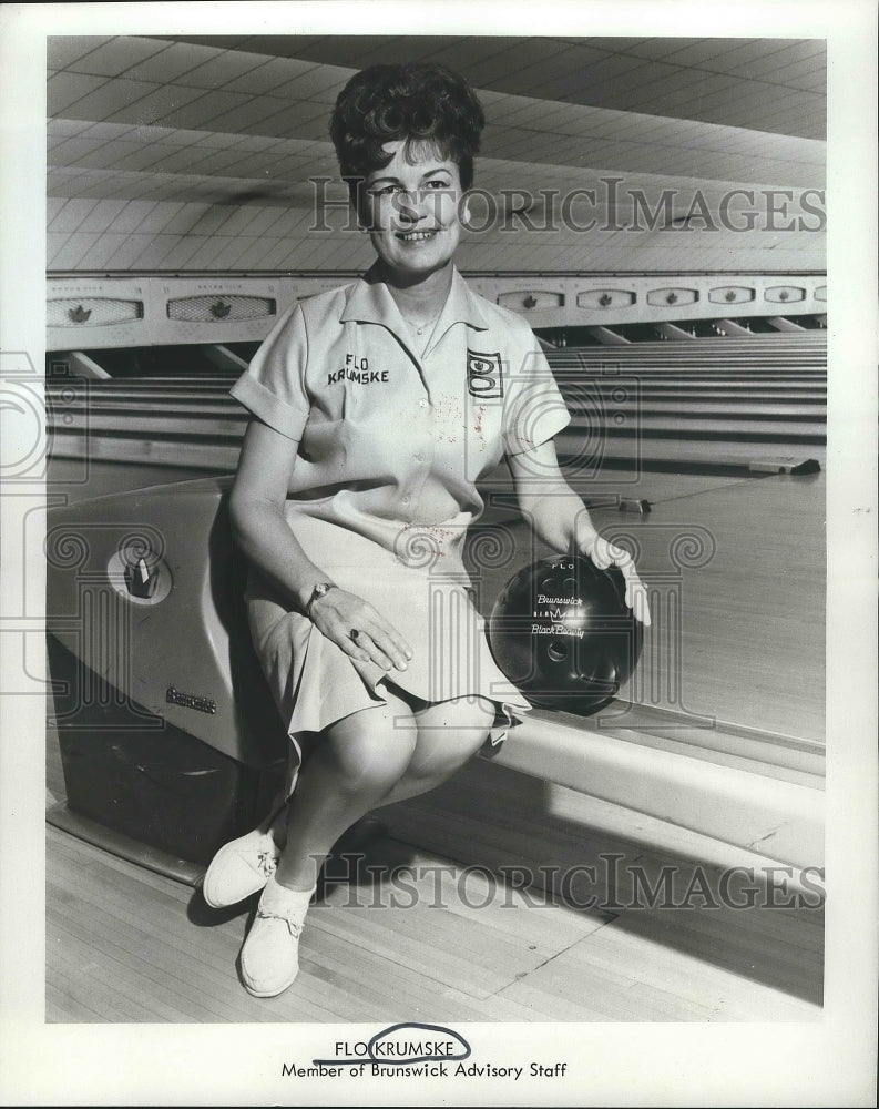 Bowler Flo Krumske of Brunswick Advisory Staff  - Historic Images