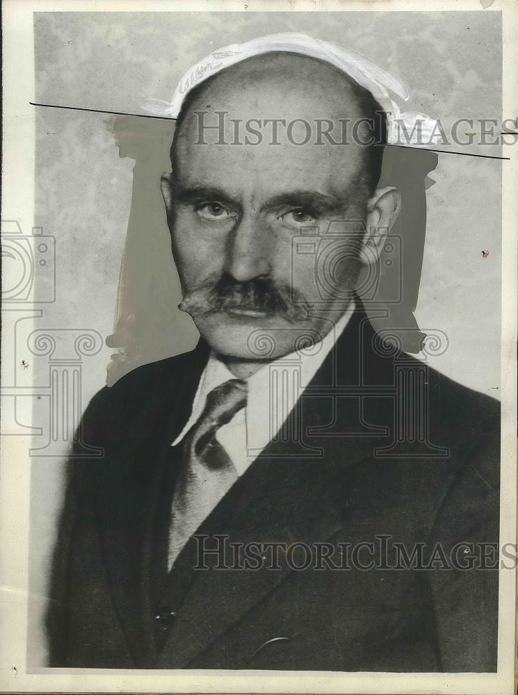 1933 Press Photo A.E. Hoover Appeared Before Des Moins Joint Stock Land Bank - Historic Images