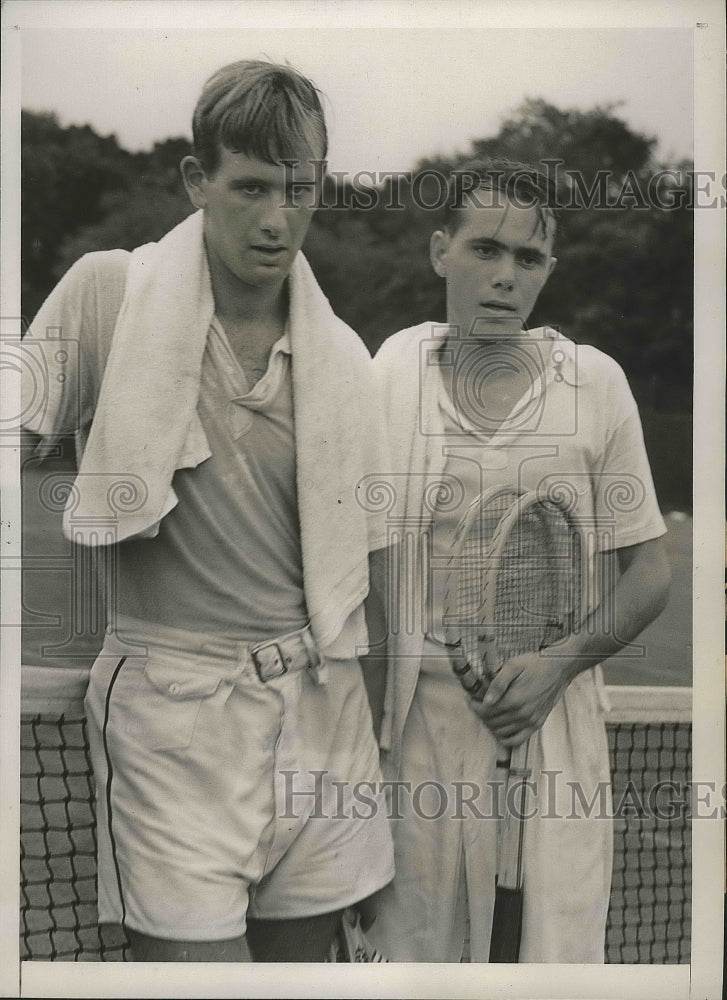 1938 Robert L. Harman, Charles Hare at 51st Annual Tennis Tournament - Historic Images