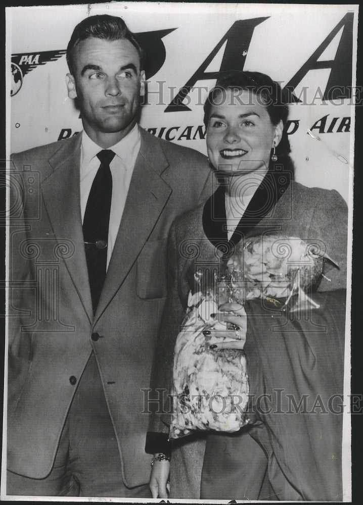 1954 Tennis Player Vic Seixas & Wife Dolly Ann  - Historic Images