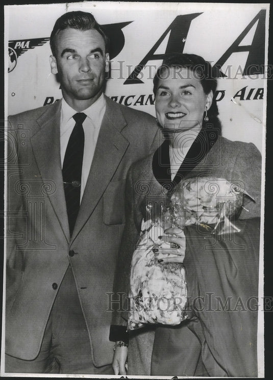 1954 Tennis Player Vic Seixas & Wife Dolly Ann  - Historic Images