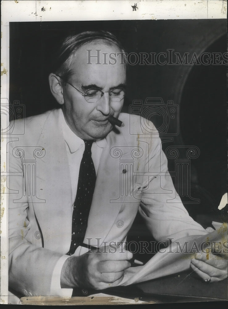 1939 Press Photo Senator Arthur Vandenberg, Michigan Republican - nef64284-Historic Images