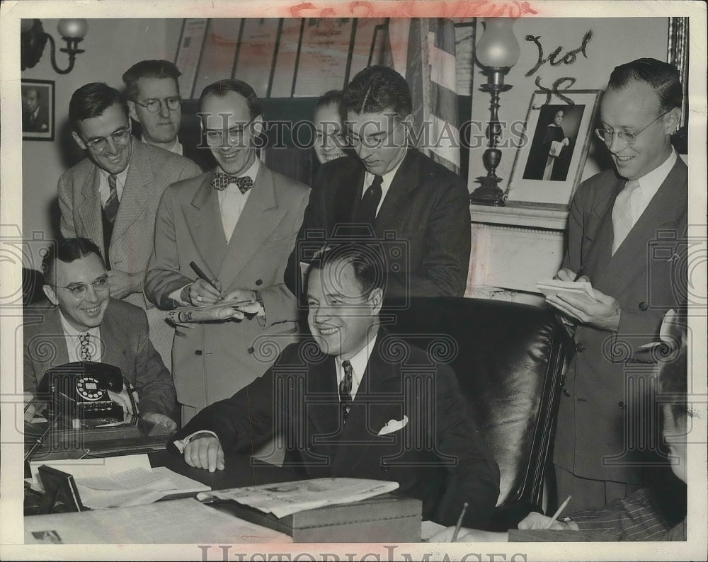 1947 Press Photo Sen J Howard McGrath Named Chairman of Democratic National Comm-Historic Images