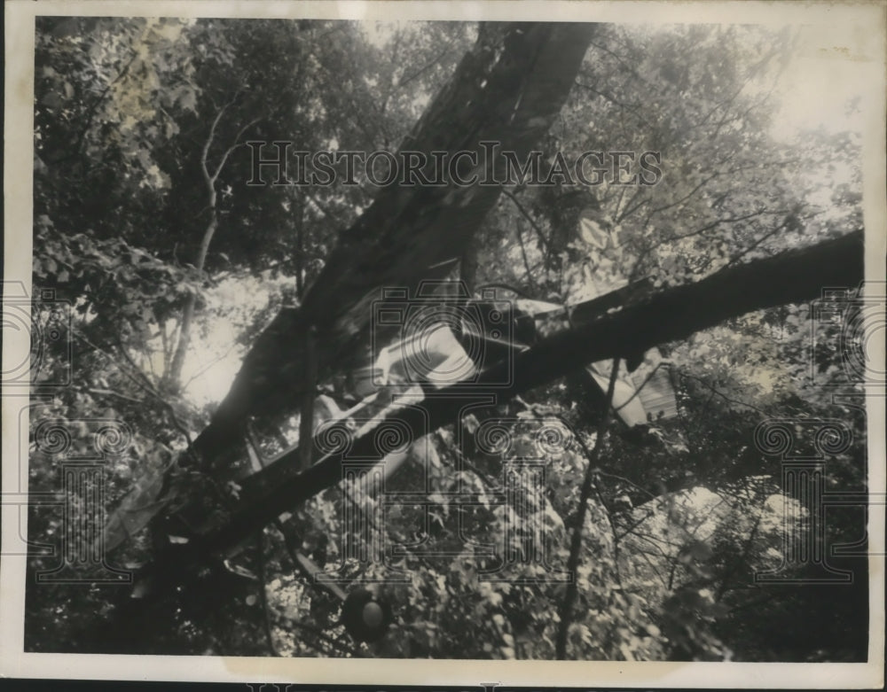 1956 Press Photo Plane Crash in Brecksville - Historic Images