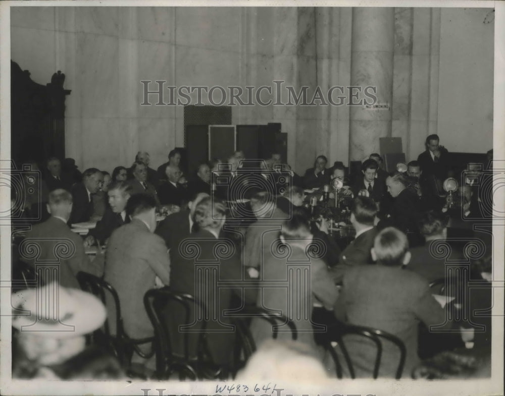 1939 Press Photo View During Hearing Before Senate Commerce Committee - Historic Images