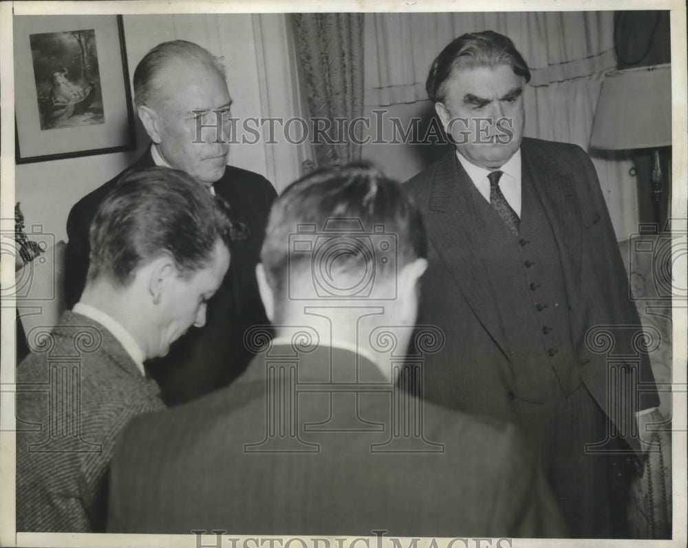 1941 Press Photo Lewis & Taylor Agree on Terms for Reopening Captive Mines-Historic Images