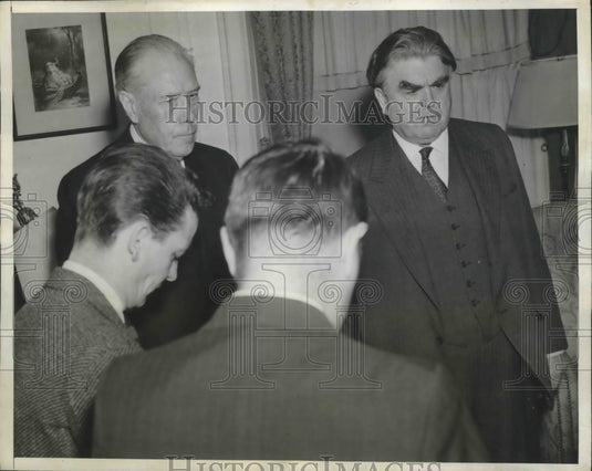 1941 Press Photo Lewis & Taylor Agree on Terms for Reopening Captive Mines-Historic Images
