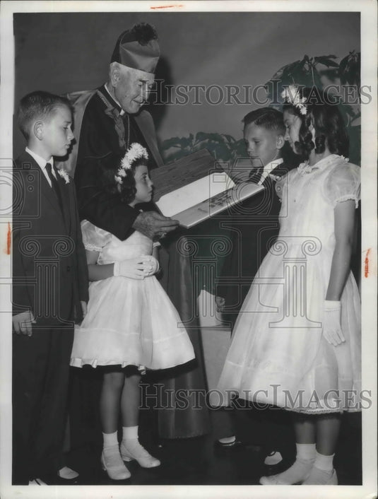 1957 Archbishop Edward F. Hobson's 79th Birthday Reception 6 - Historic Images