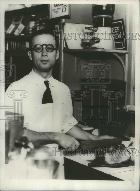 1932 Press Photo Gus Terzakis Starts Movement for Greek Govt to Default Payments - Historic Images